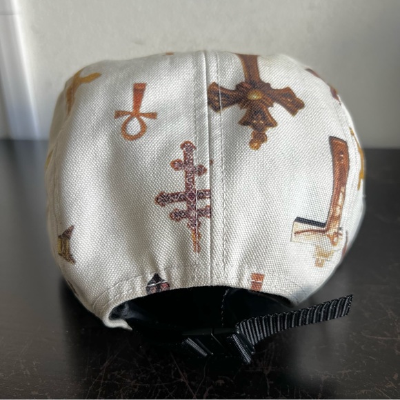 Supreme 2013 Crosses Camp Box Logo Hat White Cap Strapback Crucifix Cross Ankh - Picture 5 of 10